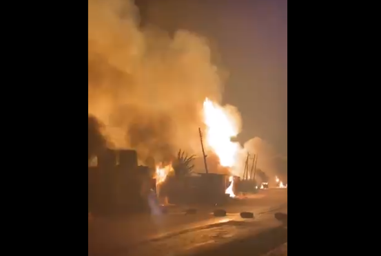 BREAKING: Explosion hits gas station in Lagos (Watch video)