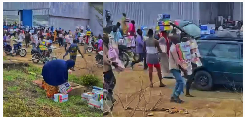Commotion as thugs invade warehouse, loot COVID-19 palliatives in Edo