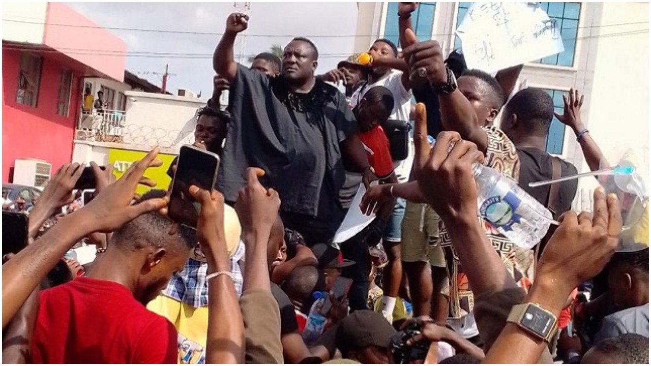#EndSARS: Saheed Osupa joins protest in Ibadan [PHOTO]