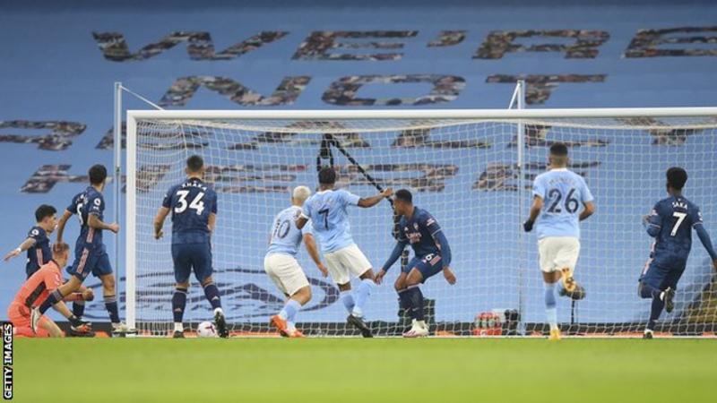 Sterling strikes as Man City beat Arsenal