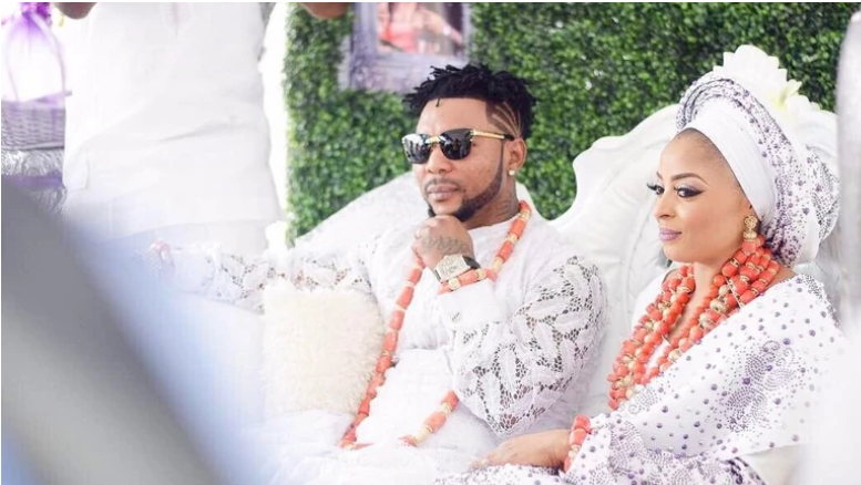 Oritsefemi, Nabila Fash attend #EndSars protest amidst marital crisis