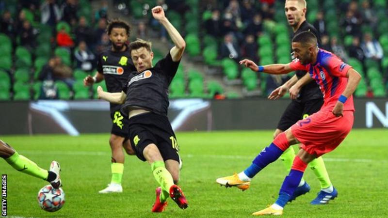 UCL: Ziyech scores first goal in Chelsea win