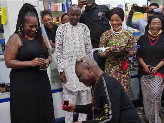 Amazing! Charly Boy proposes to wife for the ‘fourth time’