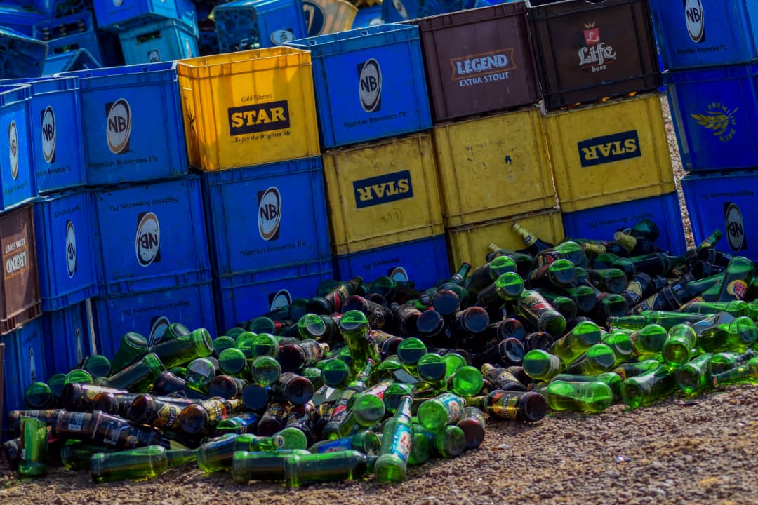 Kano government destroys bottles of Star, Legend, other beer brands worth N200m [+Photos]