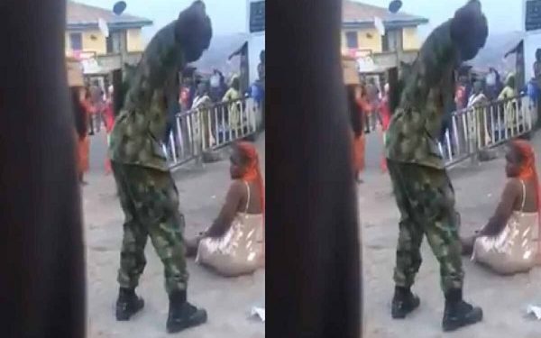 Soldiers detained for beating lady in Ibadan