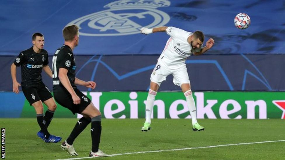 UCL: Karim Benzema heads Madrid into last 16