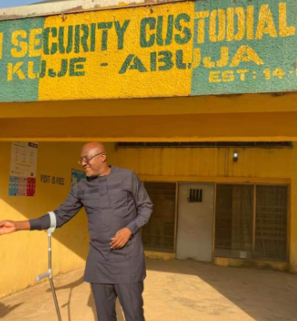 Ex-PDP spokesman, Olisa Metuh released from Kuje prison [Photos]