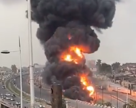 UPDATED: 11 injured in Lagos tanker explosion