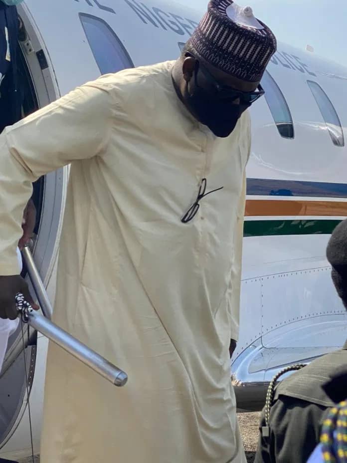 UPDATED: Maina lands Nigeria from Niger Republic after arrest [See photos]