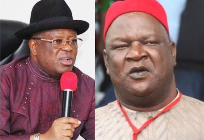 Umahi-Anyim face-off: Ebonyi Commissioner writes EFCC, withdraws surety for Pius Anyim