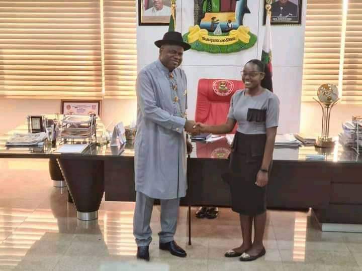 Bayelsa Govt. honours Barr. Ebizi Eradiri, double first class law graduate
