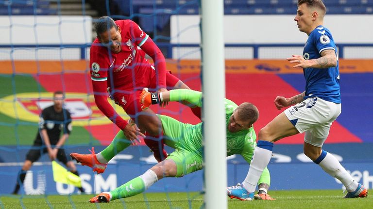 I was wrong not to send off Pickford for Van Dijk challenge, referee admits