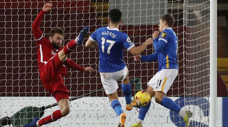 Brighton stun Liverpool in Anfield