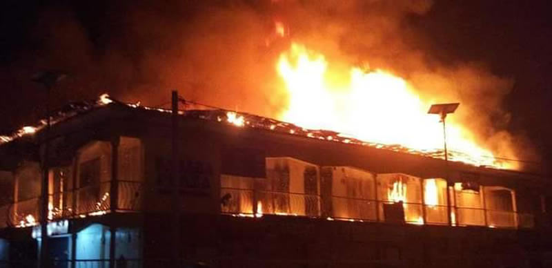SAD! 294 shops, others burnt in Lagos plank market fire