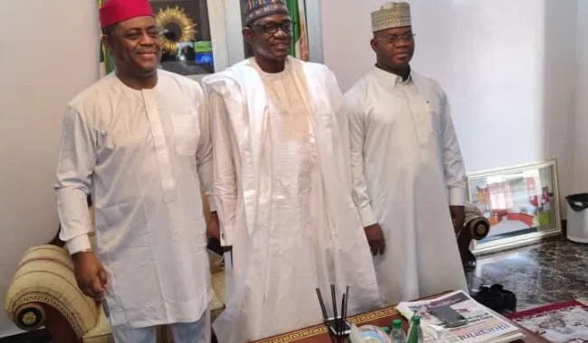 Amidst fresh defection reports, Fani-Kayode visits two APC governors in Abuja [Photos]