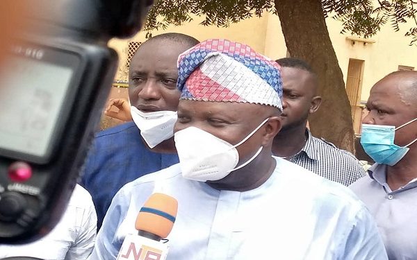 Ambode makes first public appearance since 2019, revalidates APC membership[PHOTOS]