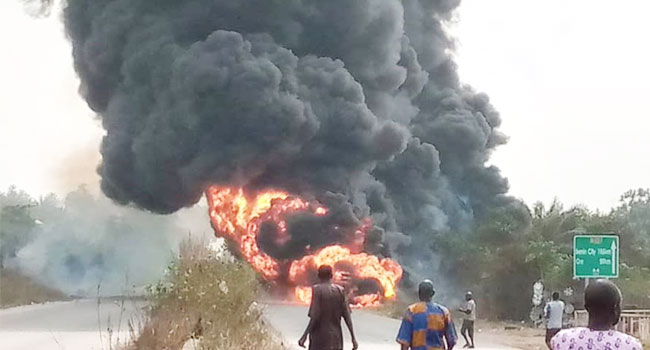 JUST IN: Petrol tanker crushes 15 pupils of Army Day School in Delta State