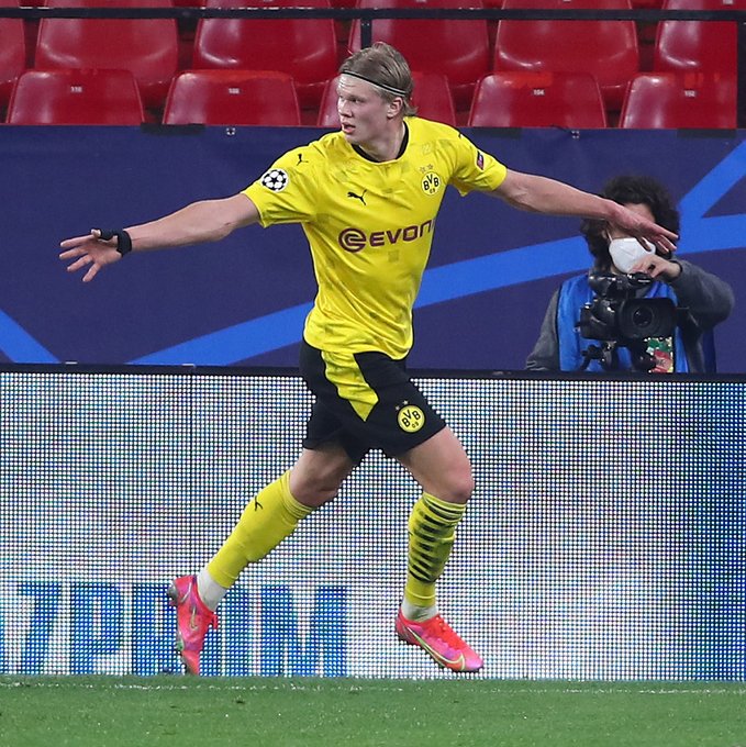 UCL: Haaland brace helps Dortmund to beat Sevilla