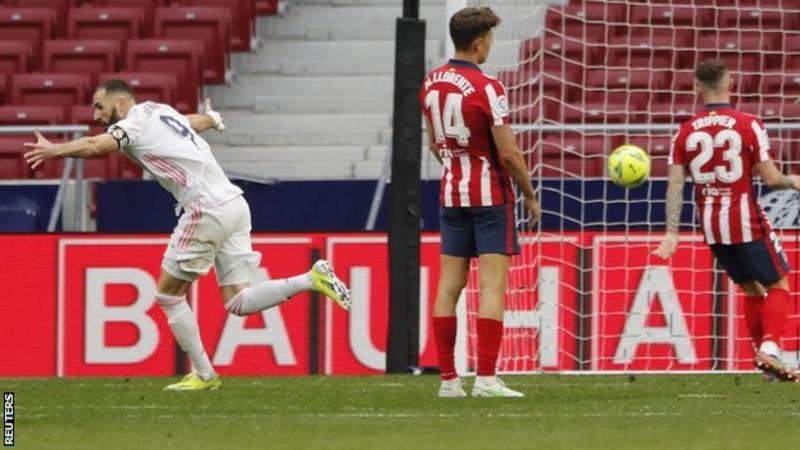 Benzema secures point for Real in Madrid derby