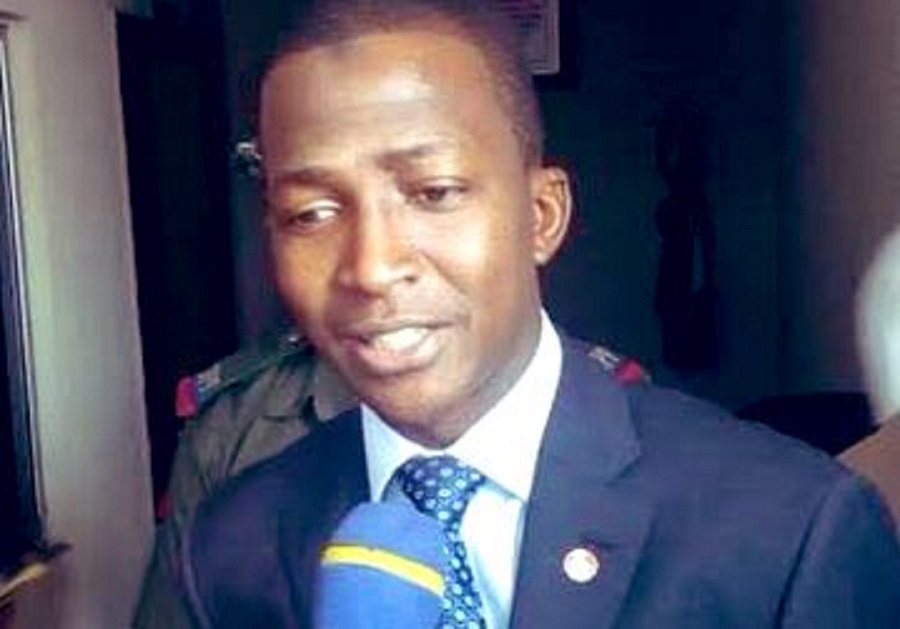 BREAKING: Panic as EFCC chair, Abdulrasheed Bawa slumps at Aso Rock while giving a speech