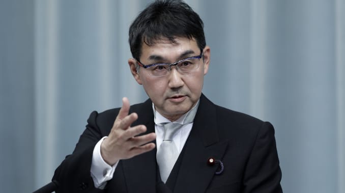 Former Japanese minister admits giving bribes during election