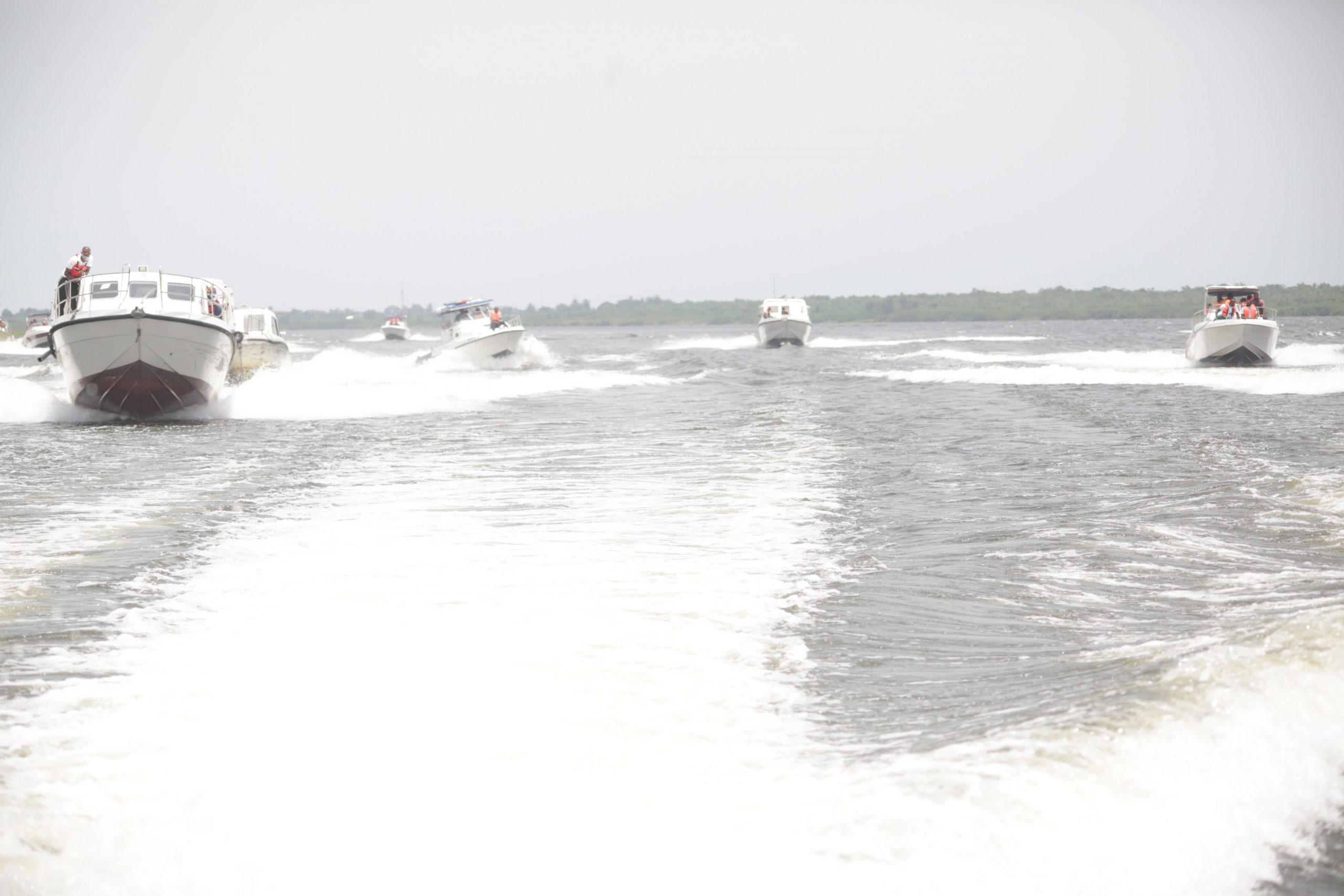 AFCON Qualifier: Super Eagles arrive Benin Republic by boat [Photos]