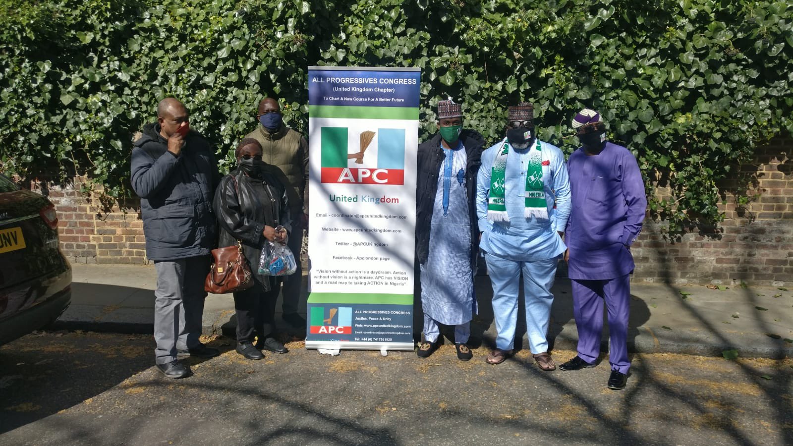 JUST IN: Nigerians in London stage solidarity protest for Buhari [VIDEO/PHOTOS]
