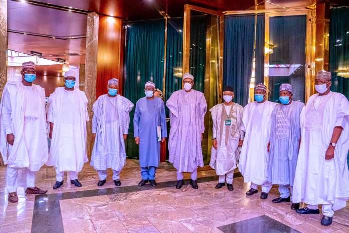 Photos: Buhari meets Northern governors in Abuja
