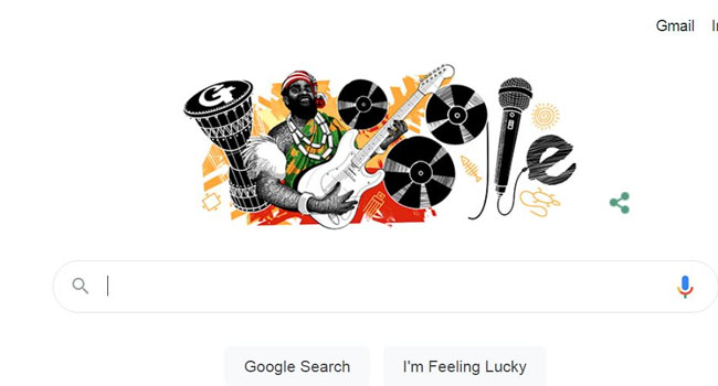 Google Celebrates ‘Highlife’ Musician Oliver De Coque’s 74th Posthumous Birthday