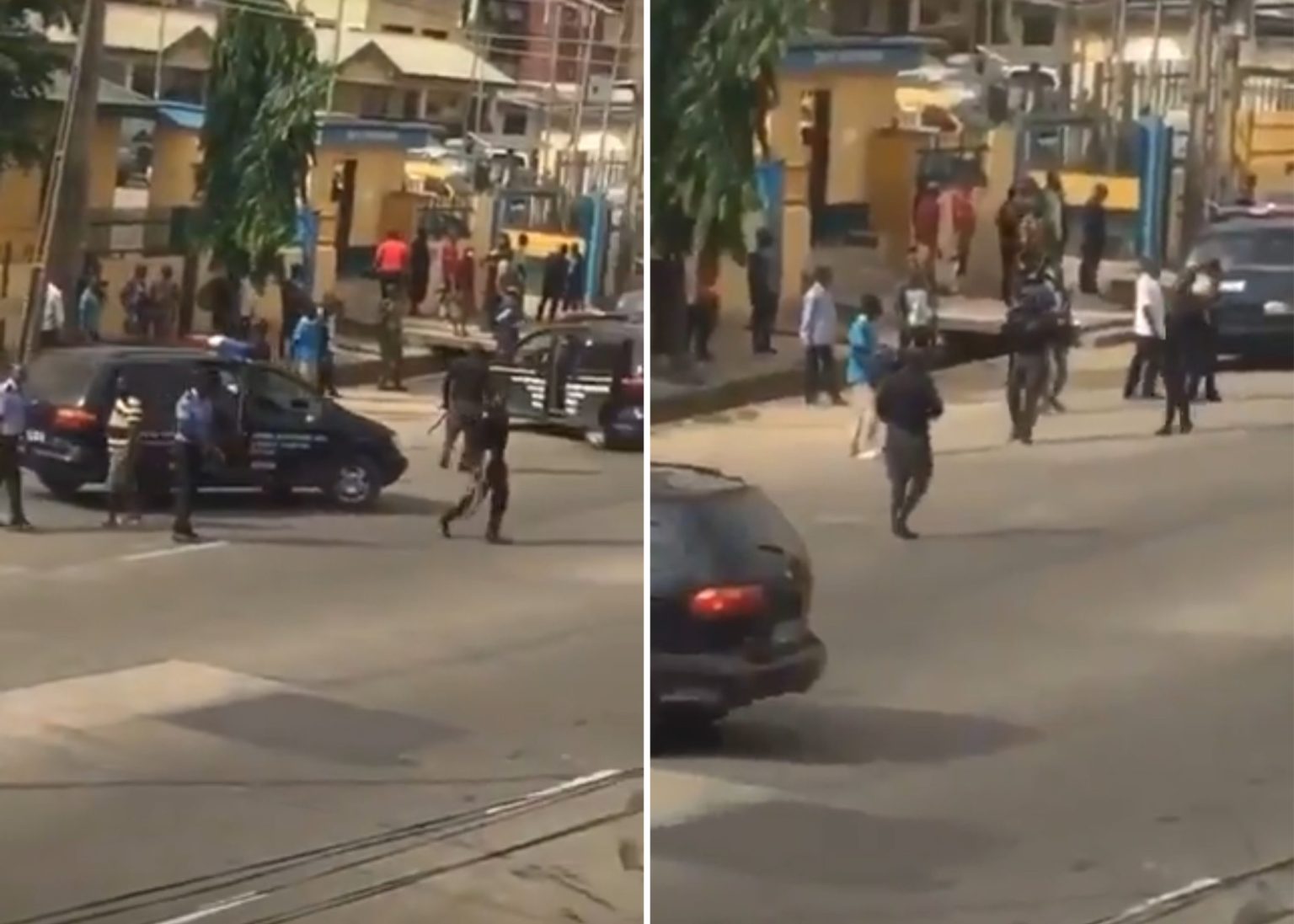 BREAKING: Panic, tension as Okada riders, Police clash in Ogba[VIDEO]