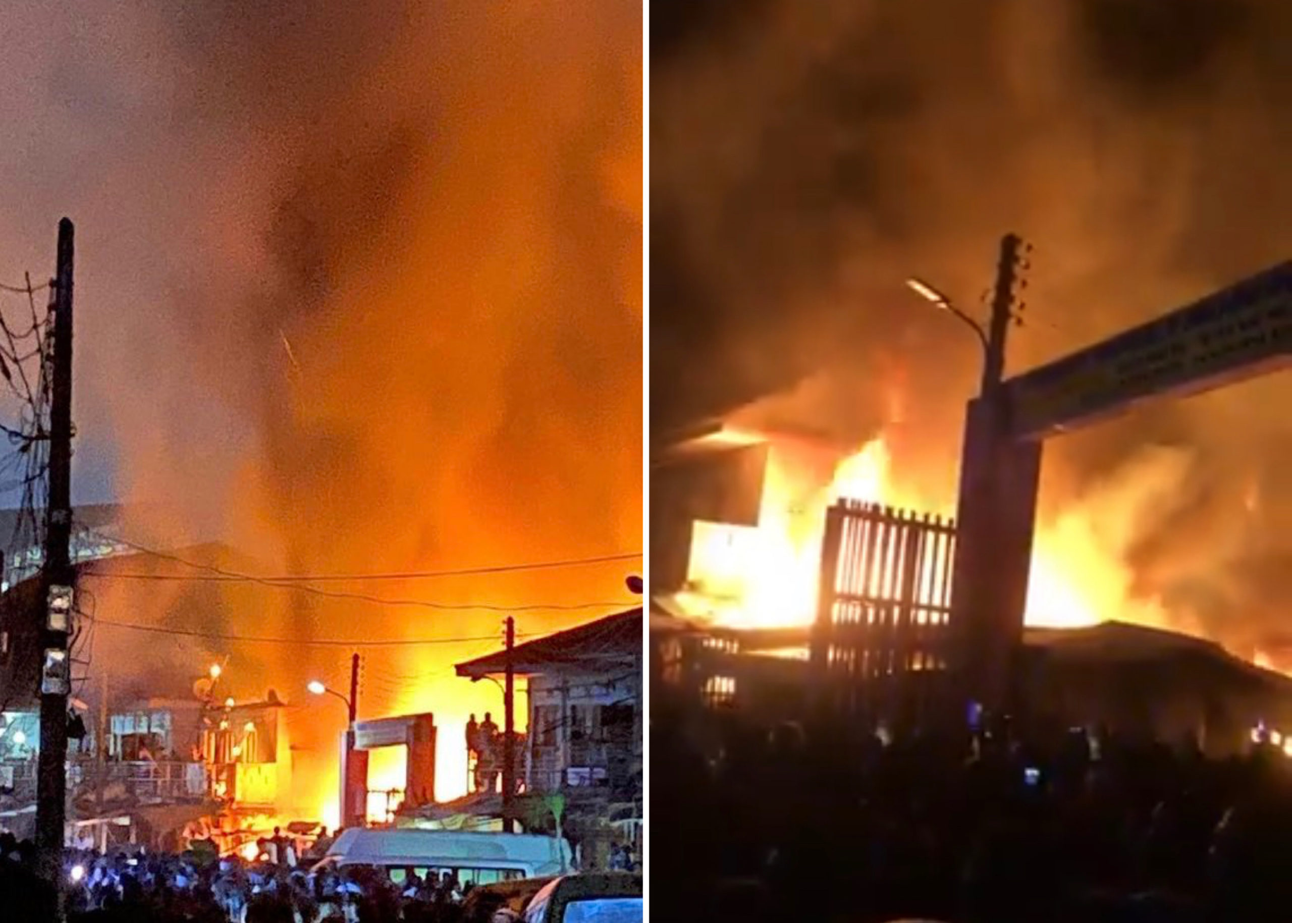 [Video] Fire guts Kairo Market, Oshodi