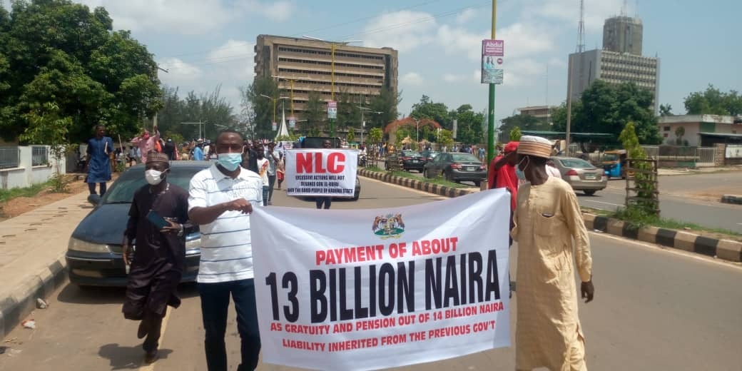 Photo News: El-Rufai’s supporters hit Kaduna streets with banners showcasing governor’s ‘achievements’
