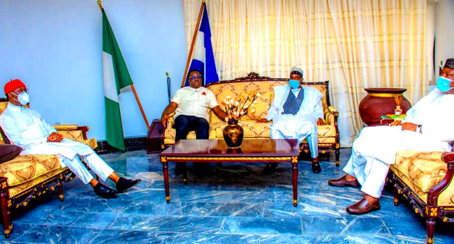 Tambuwal, Okowa, Ugwuanyi storm Cross River over Ayade’s alleged defection plans to APC
