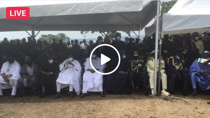 Watch live burial coverage of Ibrahim Attahiru, late Chief of Army Staff