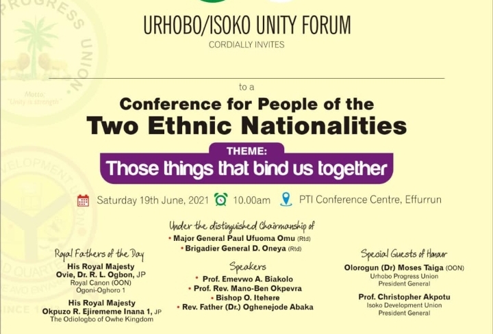 Isoko, Urhobo hold unity confab on ethnic nationalities