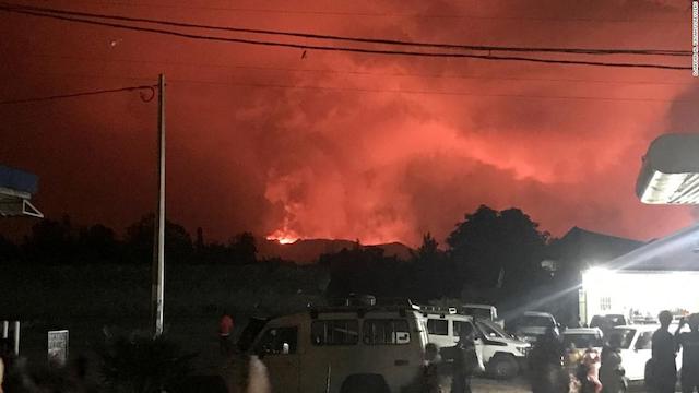 Thousand flee their homes as volcano erupts in eastern Congo