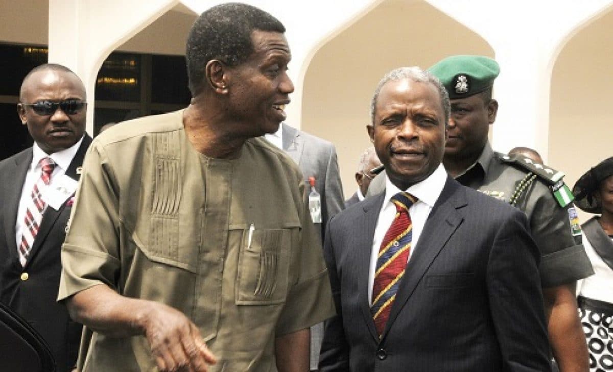 Osinbajo, Keyamo pay Adeboye condolence visit