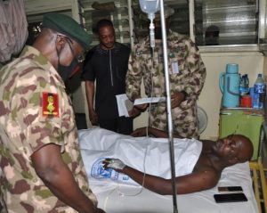 Insurgency: COAS visits wounded troops in hospital
