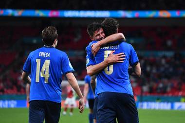 Euro 2020: Italy send Austria out in extra time as Denmark thrash Wales