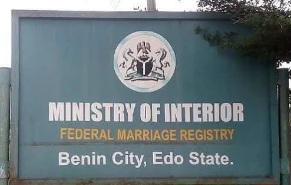 FG sanctions Benin registrar who left couple stranded on wedding day
