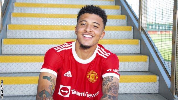 Jadon Sancho completes move to Manchester United