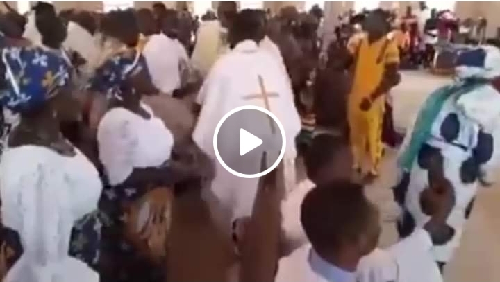 Video of masquerade dancing inside church sparks uproar