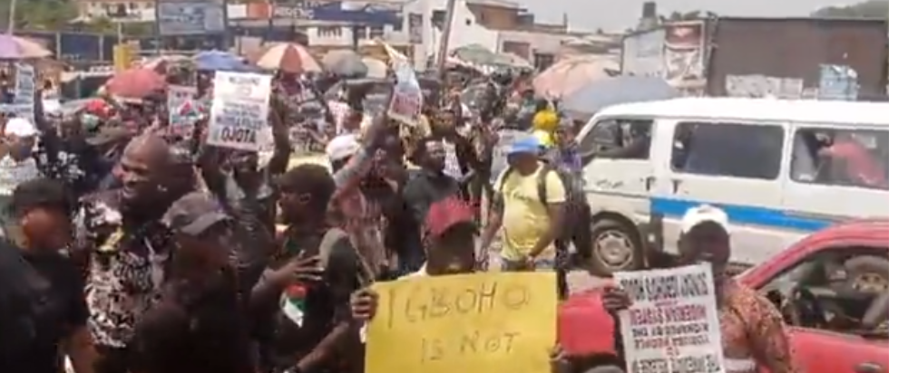 Sunday Igboho: Supporters take protest to Ibadan over DSS raid