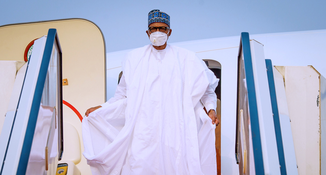 Ahmed Joda: Buhari arrives Yola on condolence visit