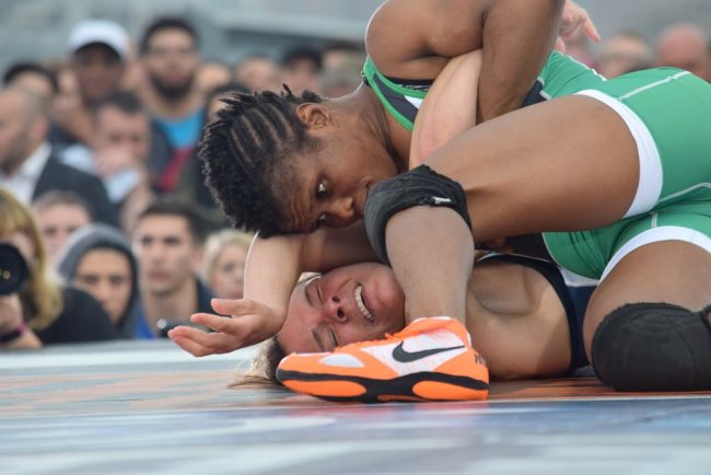 Tokyo Olympics: Nigeria’s Aminat Adeniyi loses opening round fight in women’s freestyle 62kg