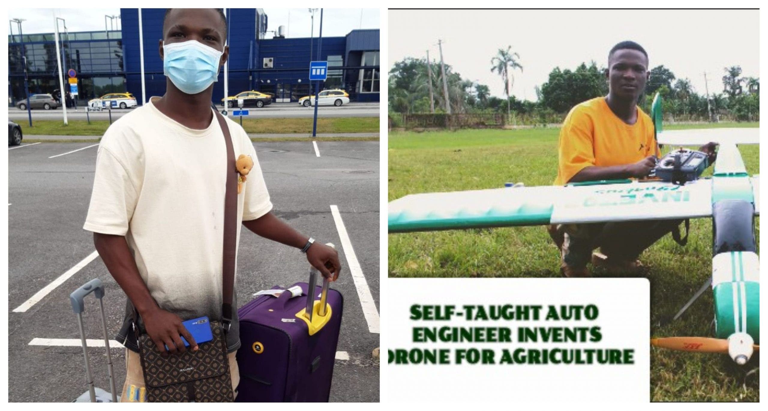 TRENDING: Finnish firm employs, flies 22 year old Nigerian drone maker to Finland