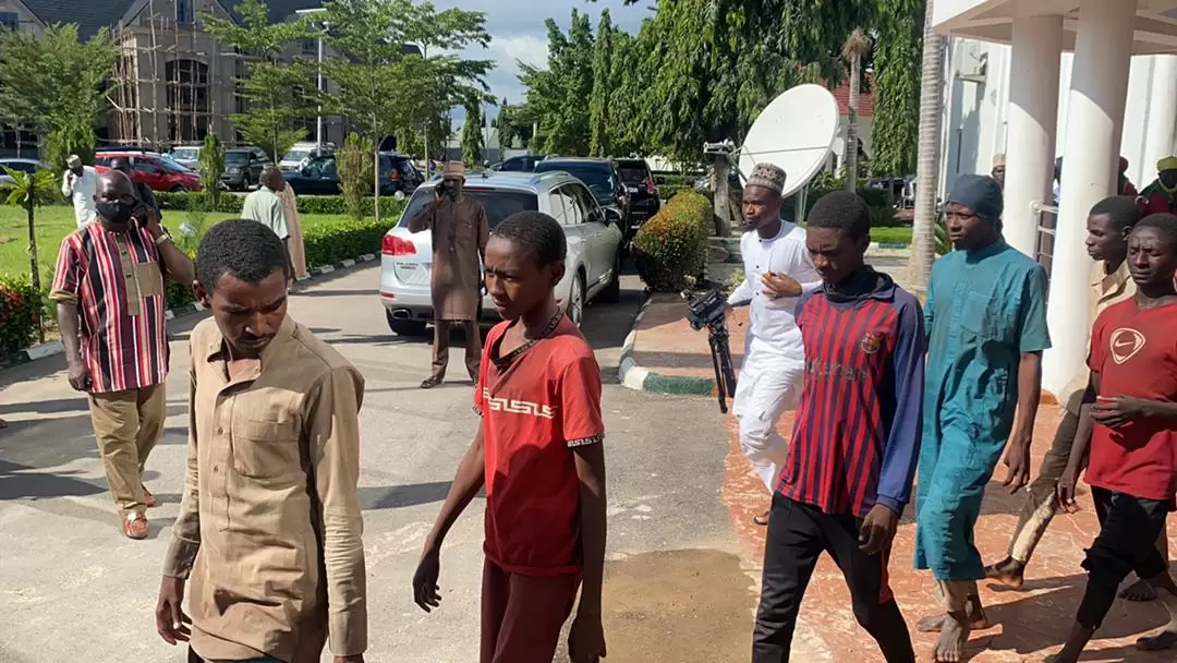 PHOTO: Police rescue 18 abducted college students, staff in Zamfara