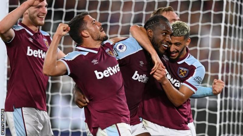 Antonio sets record as West Ham thrash Leicester
