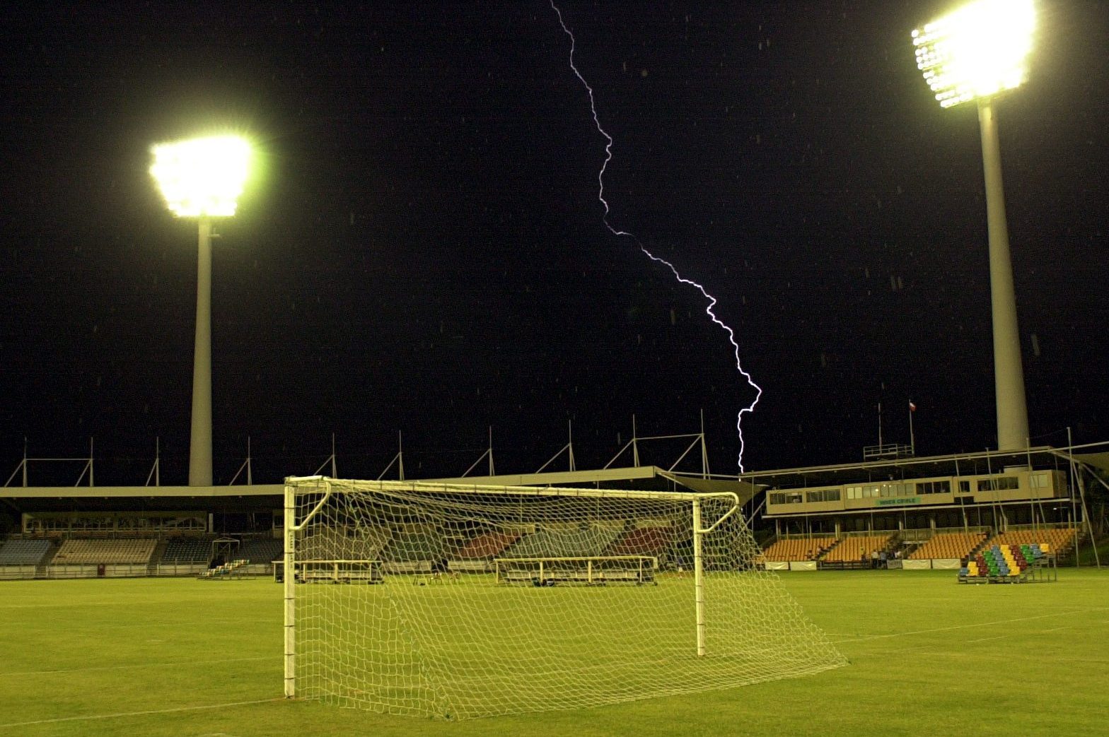 Football manager killed in stadium lightning strike
