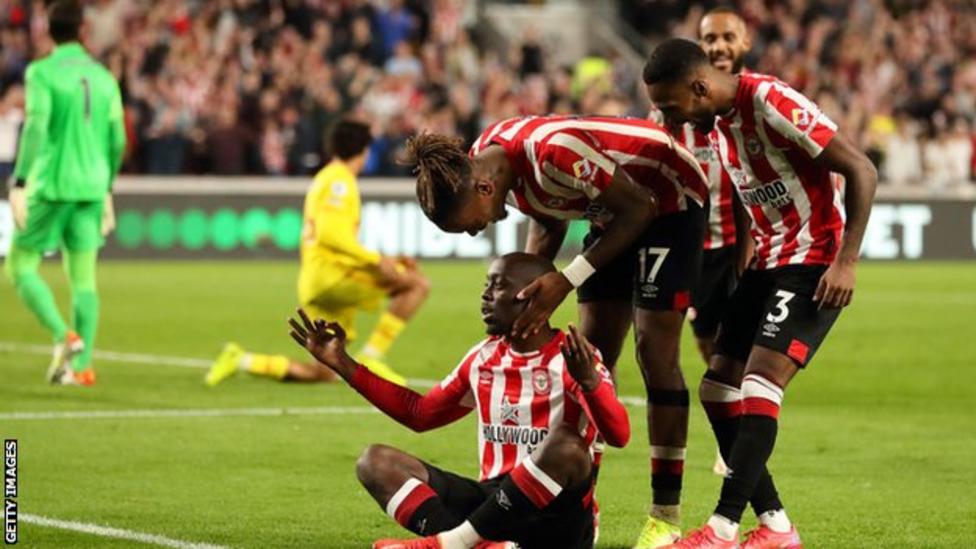 Brentford come from behind twice to hold Liverpool